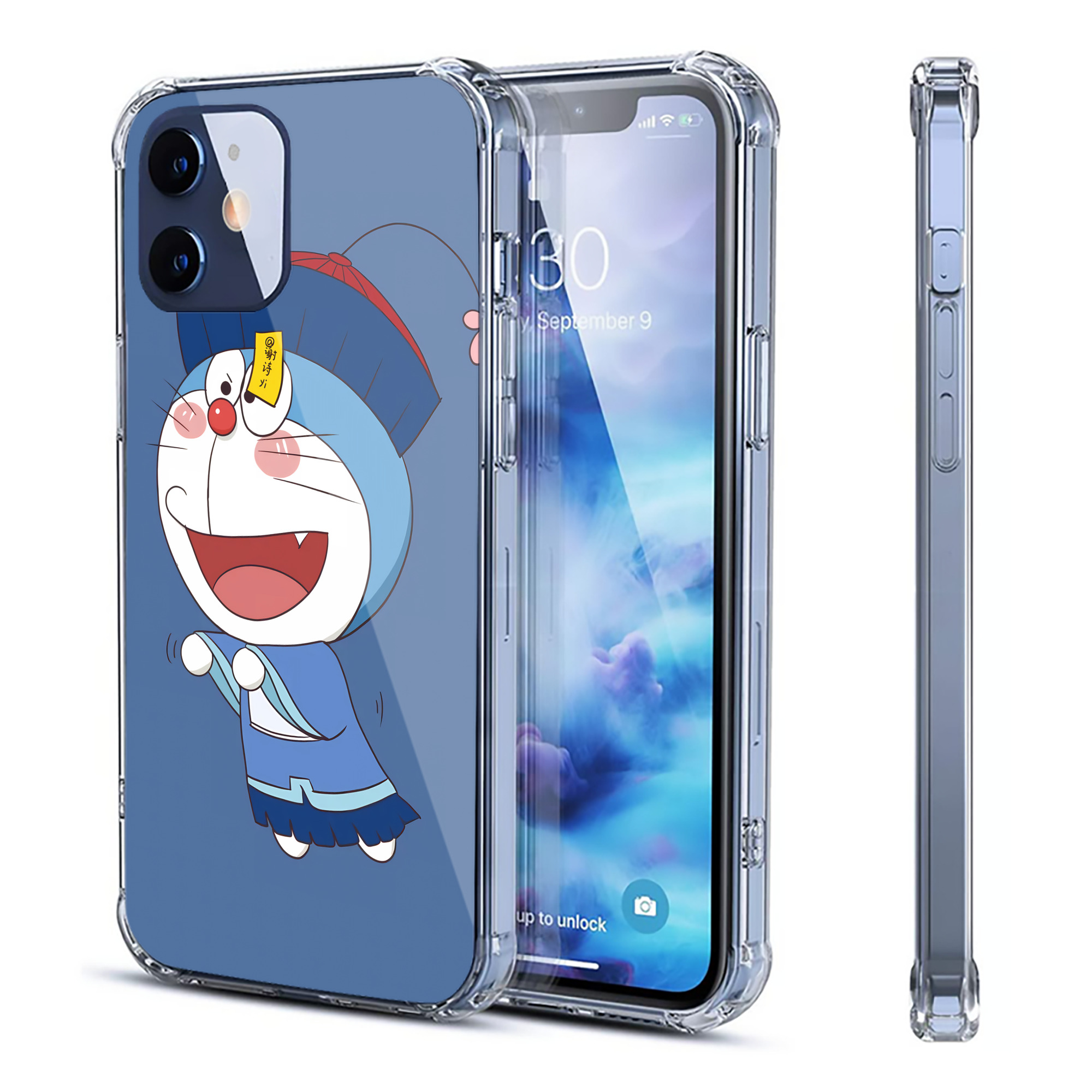 （画像用） ドラえもん Doraemon 【iPhone 12シリーズ対応】透明スマホケース（クリアソフトケース）